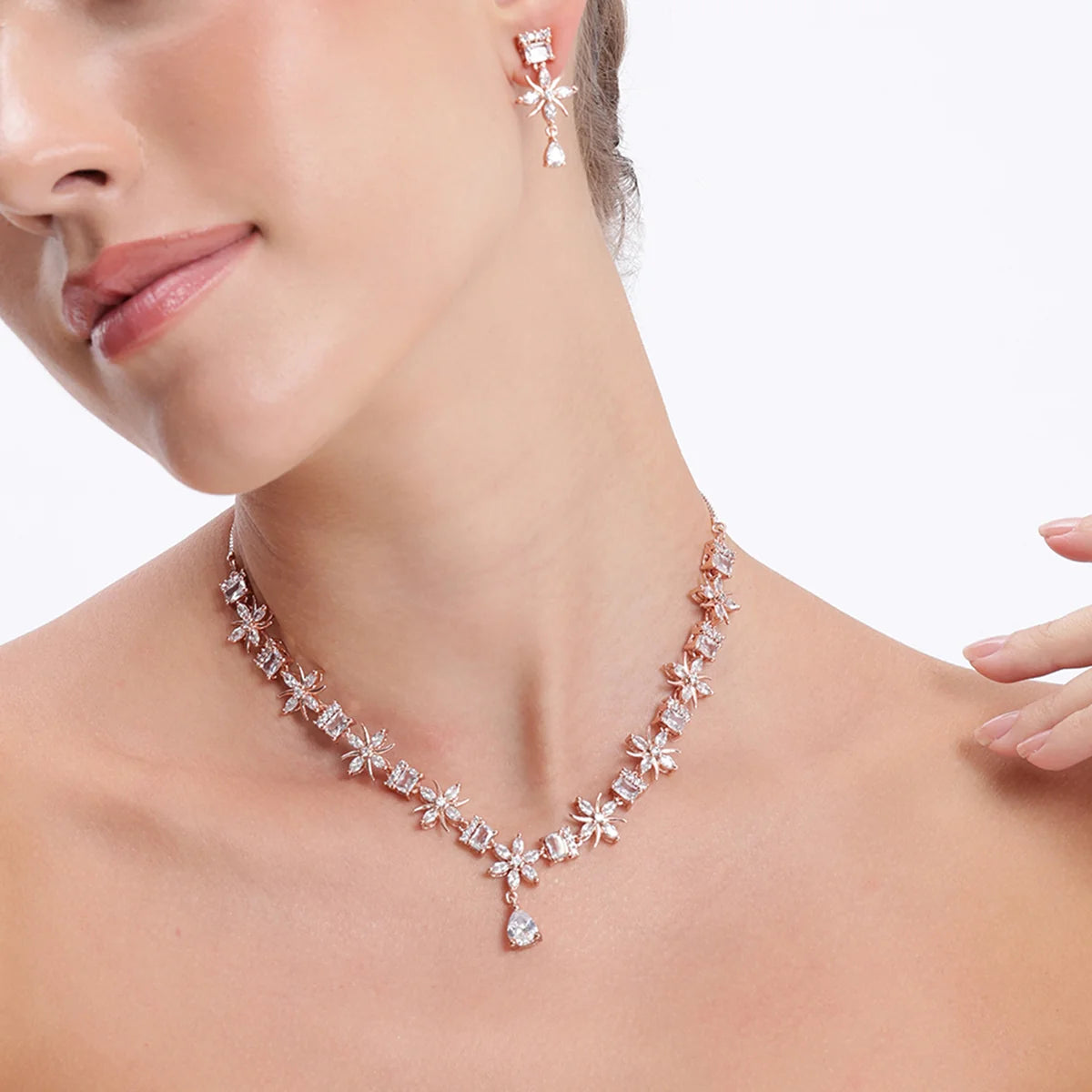 Crystal harmony necklace set