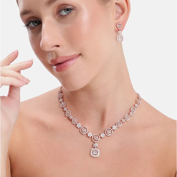 Crystal harmony necklace set